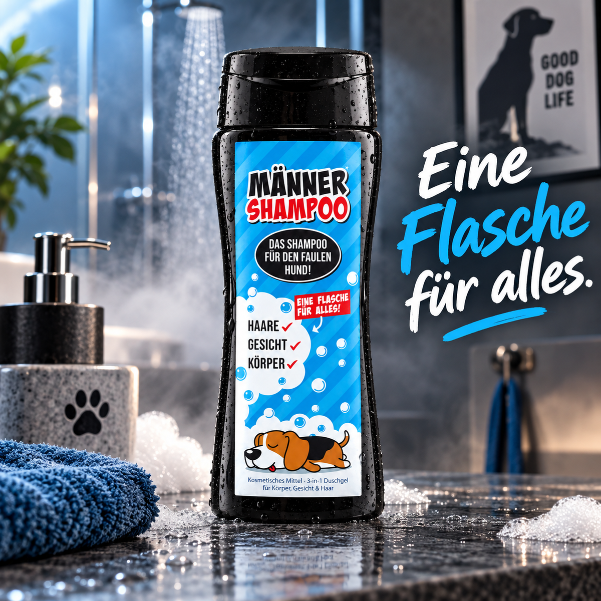 Fauler Hund - Das Männershampoo