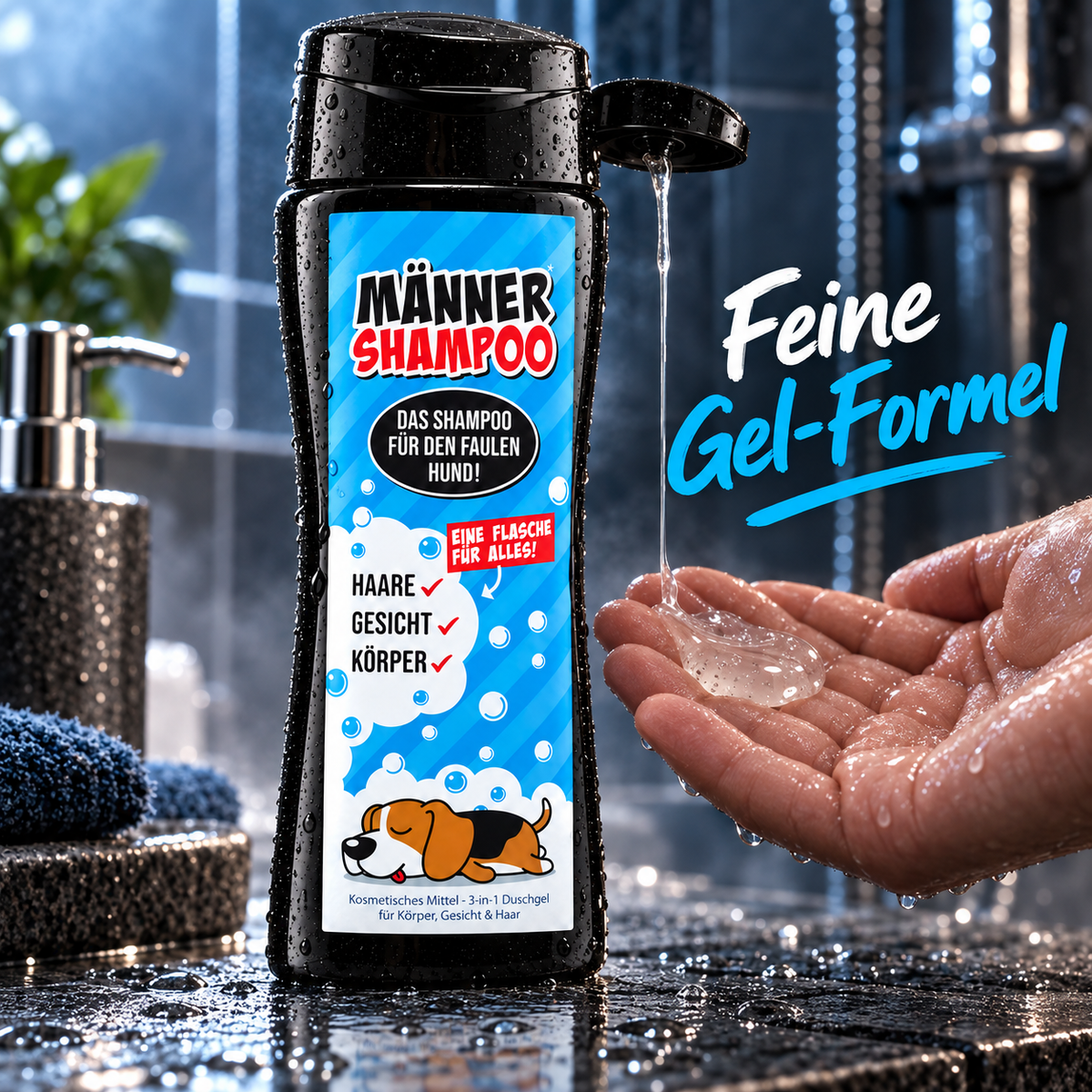 Fauler Hund - Das Männershampoo