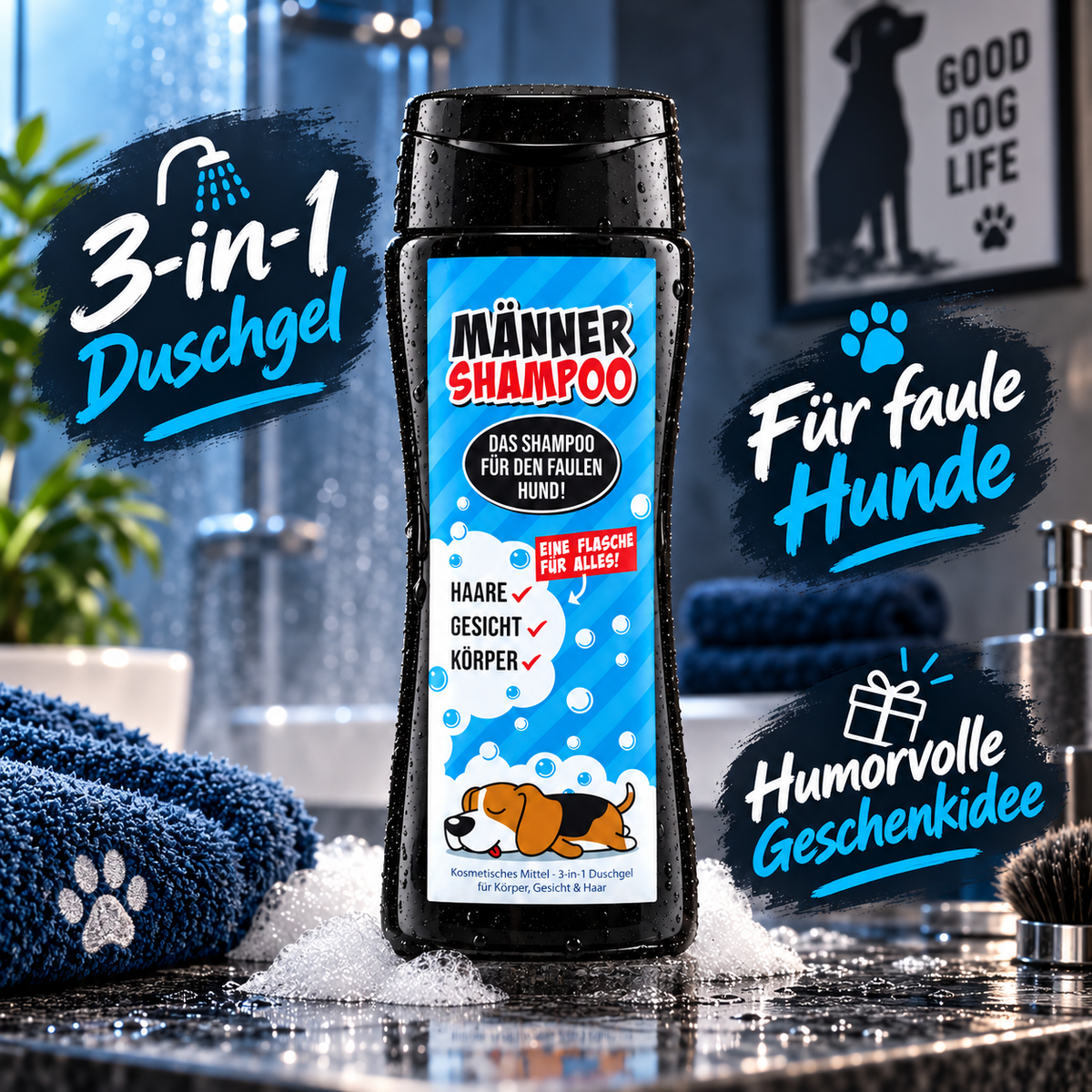Fauler Hund - Das Männershampoo
