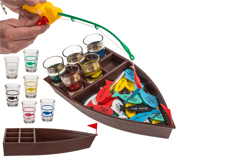 Mensch Betrink Dich Nicht Trinkspiel – 12 Shotgläser, Wasserfeste Matte & Spielfiguren, Made In Germany