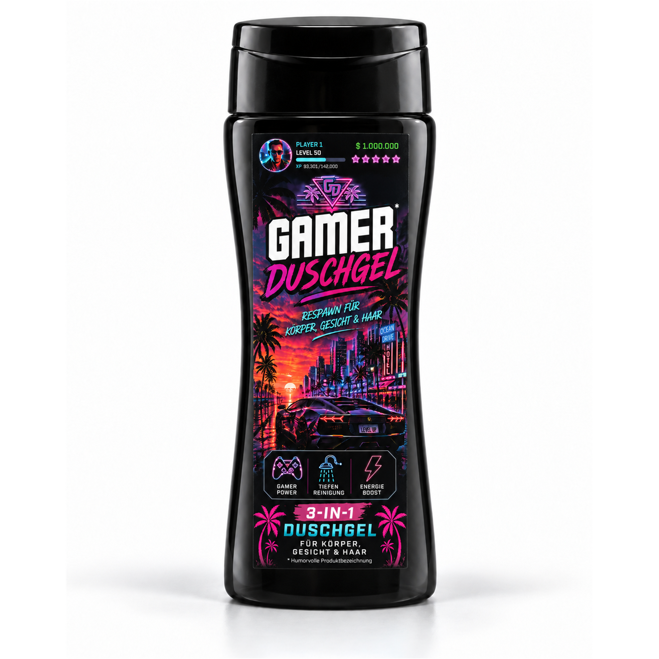 Gamer Duschgel – lustiges 3-in-1 Duschgel & Geschenk für Gamer & Nerd's