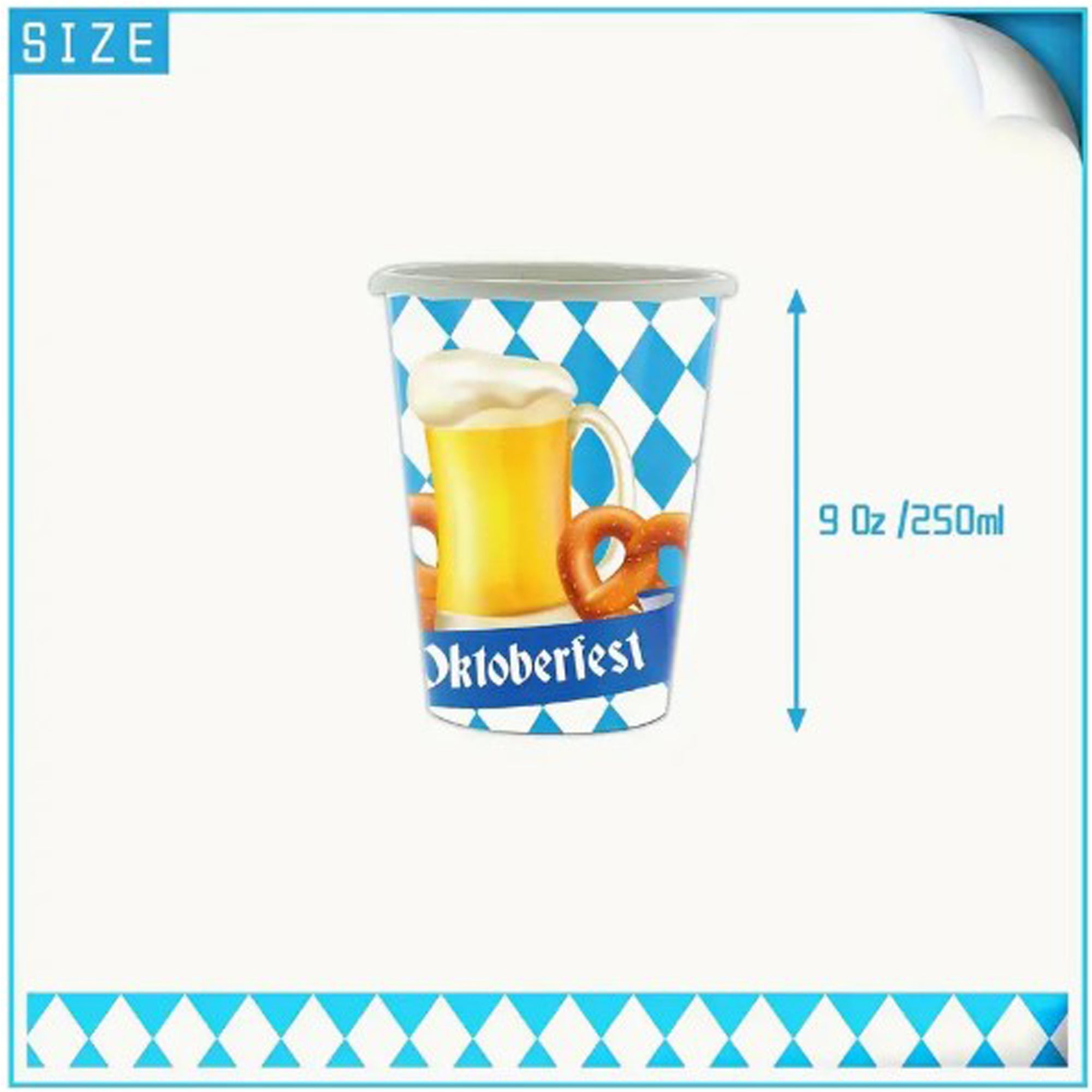 Oktoberfest Mottoparty Tischdekoration 60ig Teiliges Geschirrset