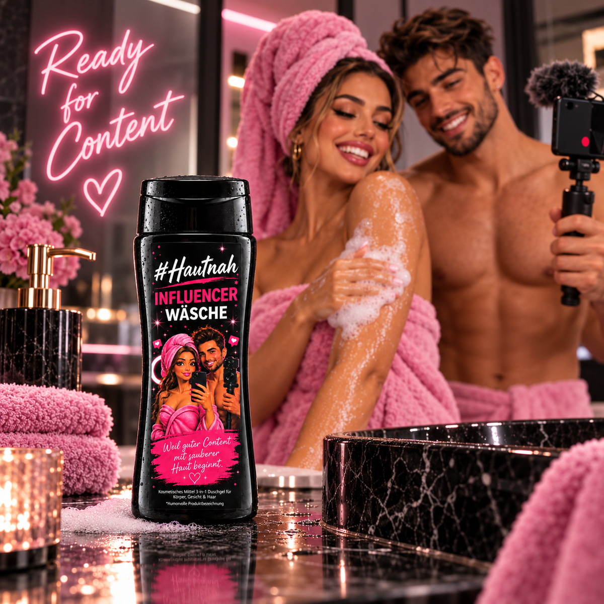 #Hautnah Influencer Wäsche – lustiges 3-in-1 Duschgel & Geschenk