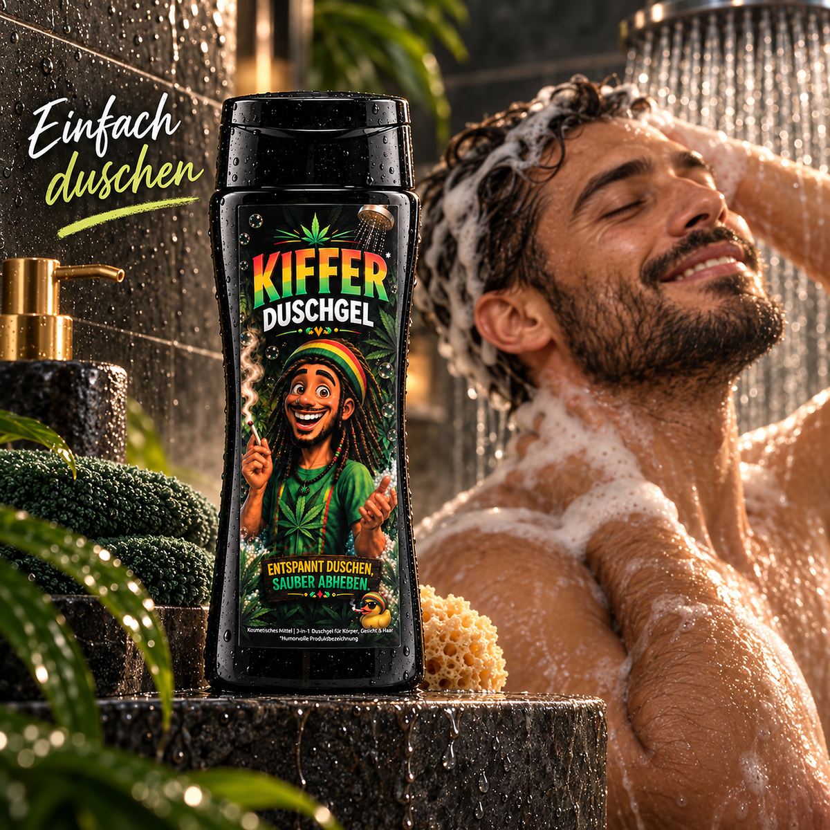 Kiffer Duschgel – lustiges 3-in-1 Duschgel & Geschenk für Kiffer