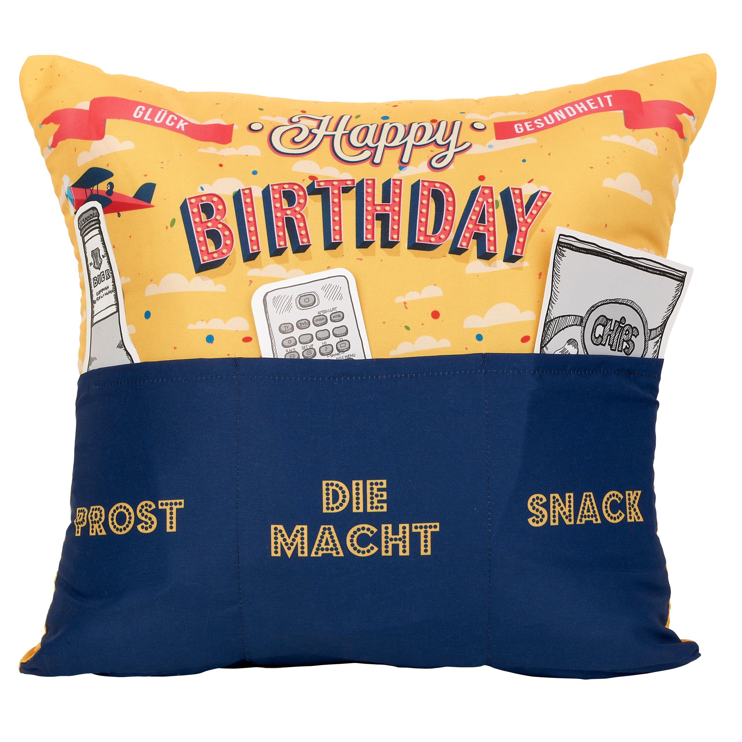 Geburtstagsgeschenk Kissen im Retro Style