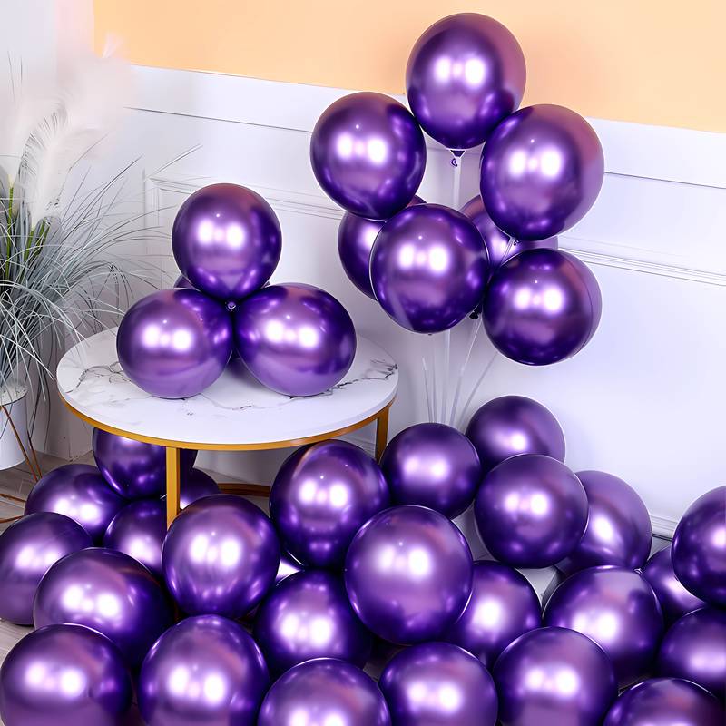 20 Luftballons lila metallic 25cm