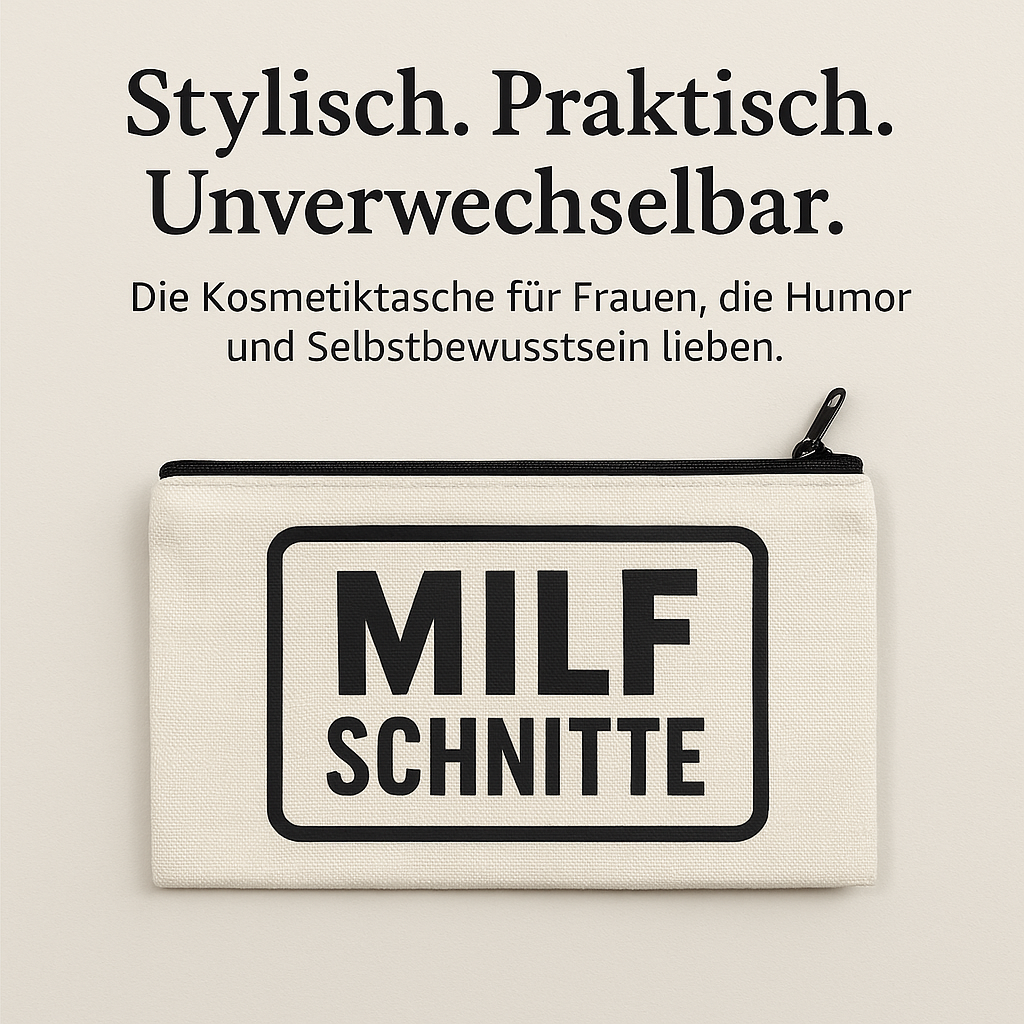 Milfschnitte Tasche Kosmetiktasche Geschenk Geschenkidee