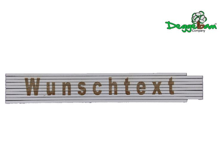 Zollstock - Meterstab mit Wunschtext