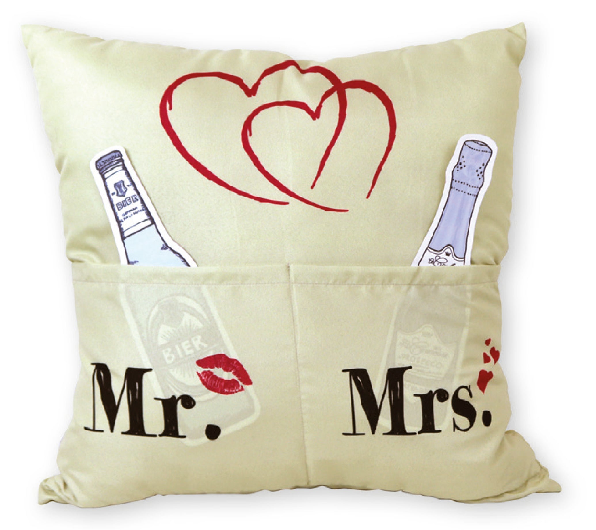 Mr. & Mrs. Kissen – Sofahelden – Brautpaar – Geschenk – Mann & Frau