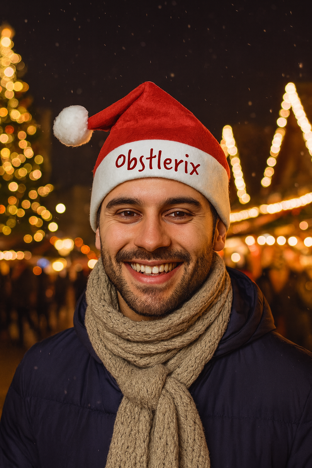 Weihnachtsmützen Nikolausmützen mit Aufschrift