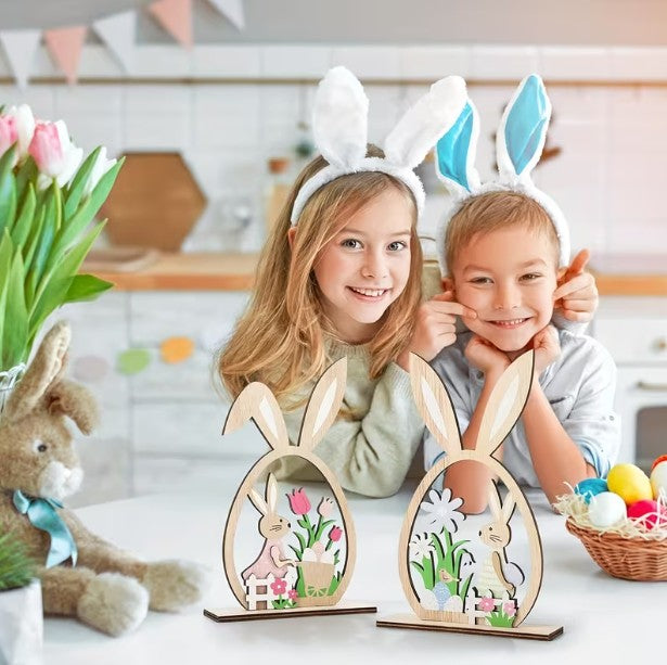 Osterdeko  Ostern Hase Holzschild