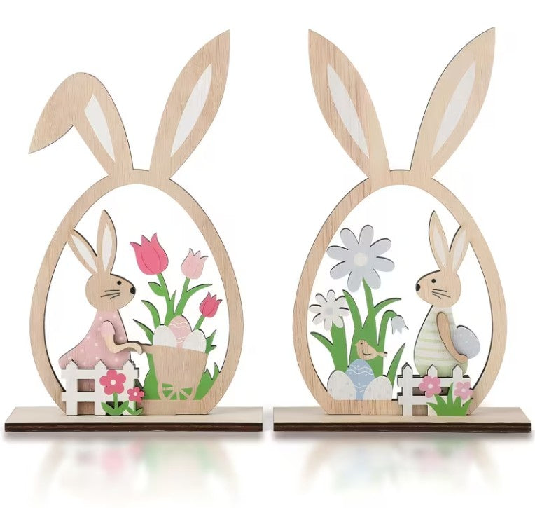 Osterdeko  Ostern Hase Holzschild