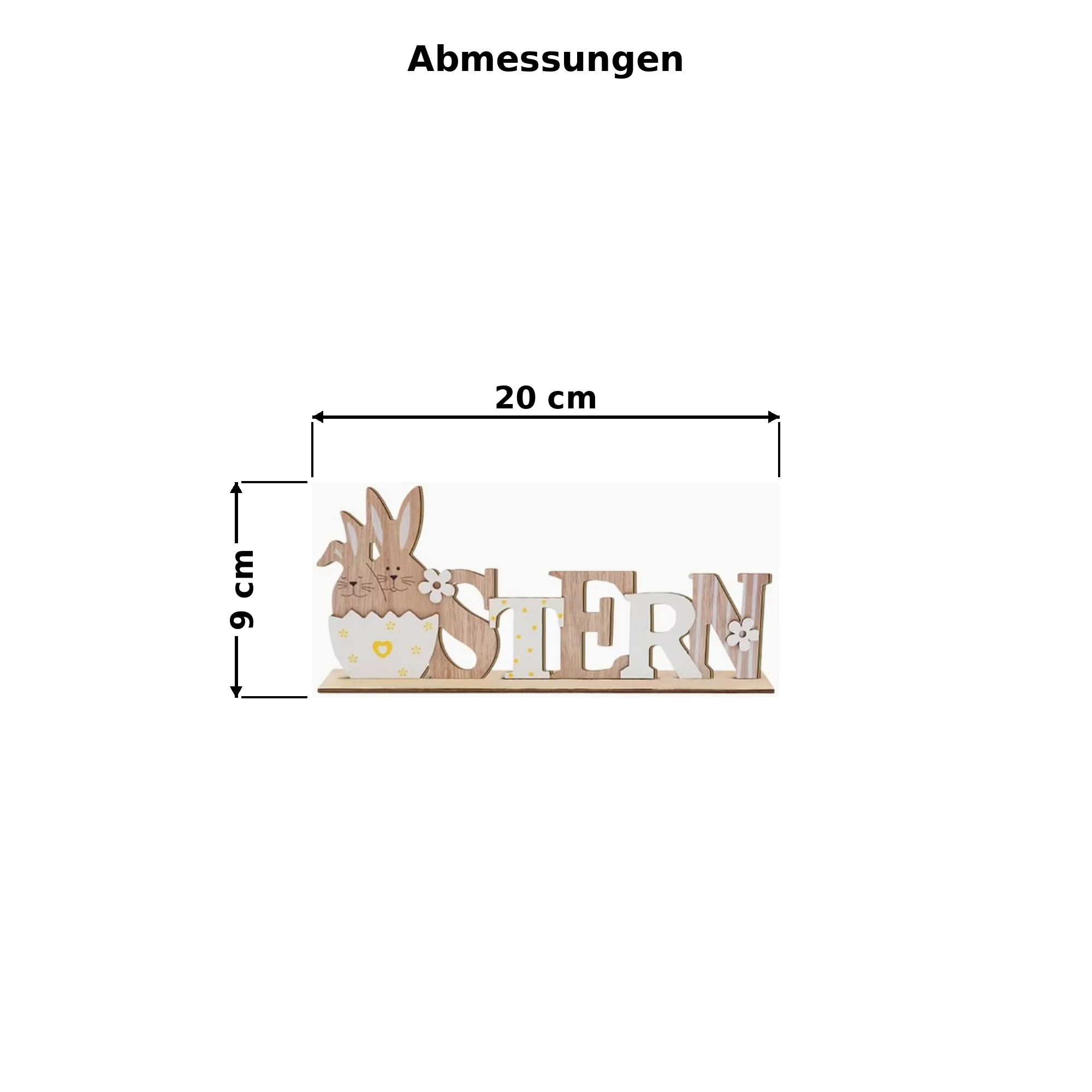 Osterdeko  Ostern Hase Holzschild