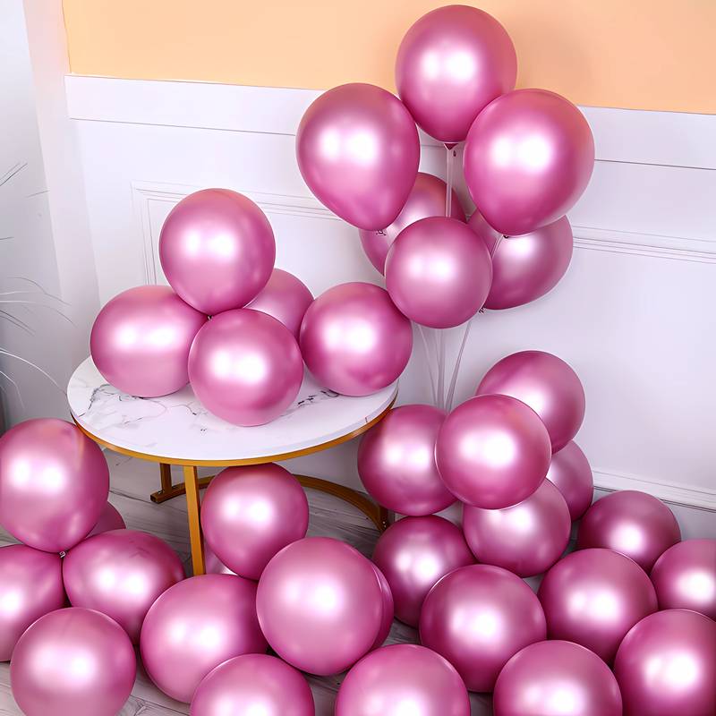 20 Luftballons pink metallic 25cm