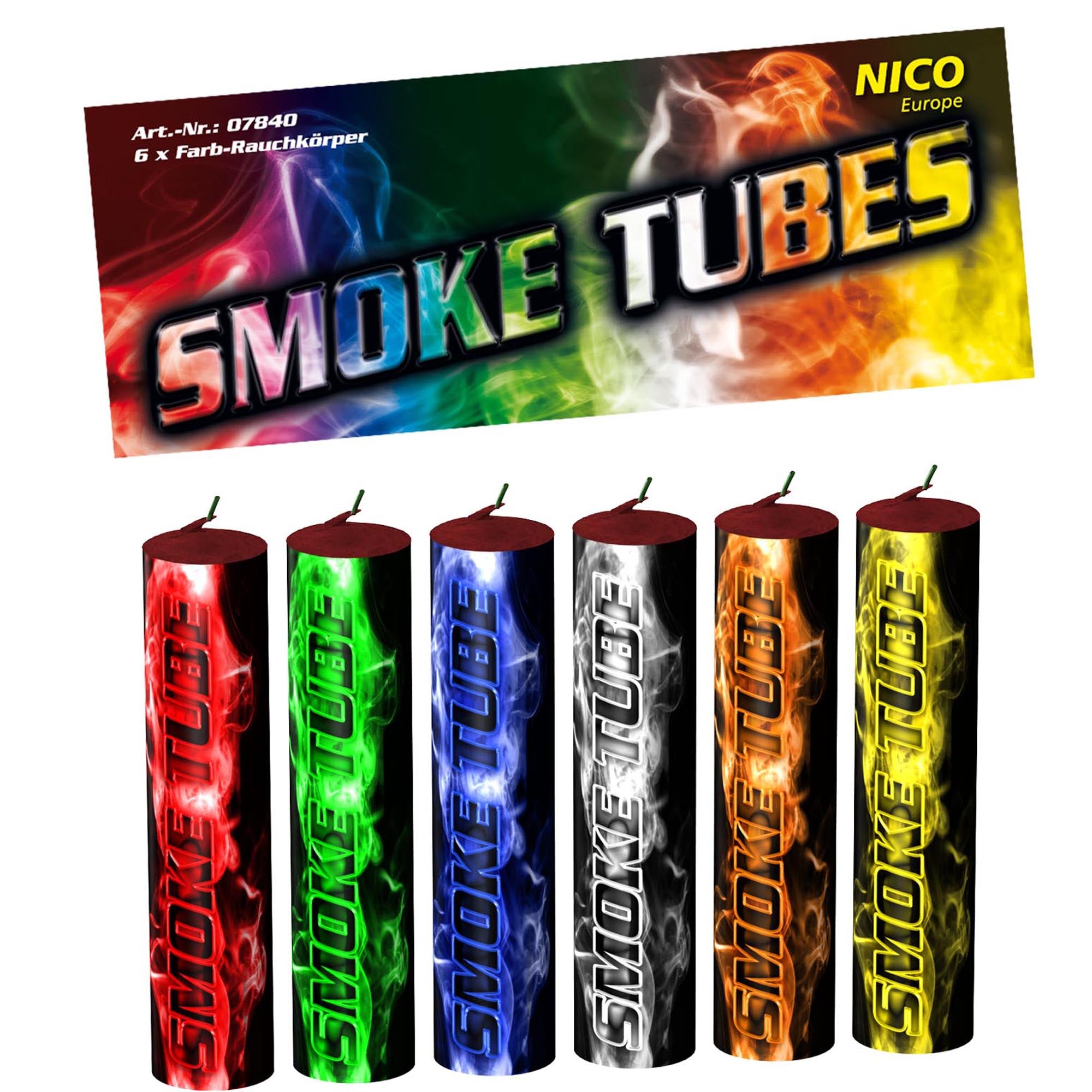 6 Stück bunte Rauchbomben von NICO