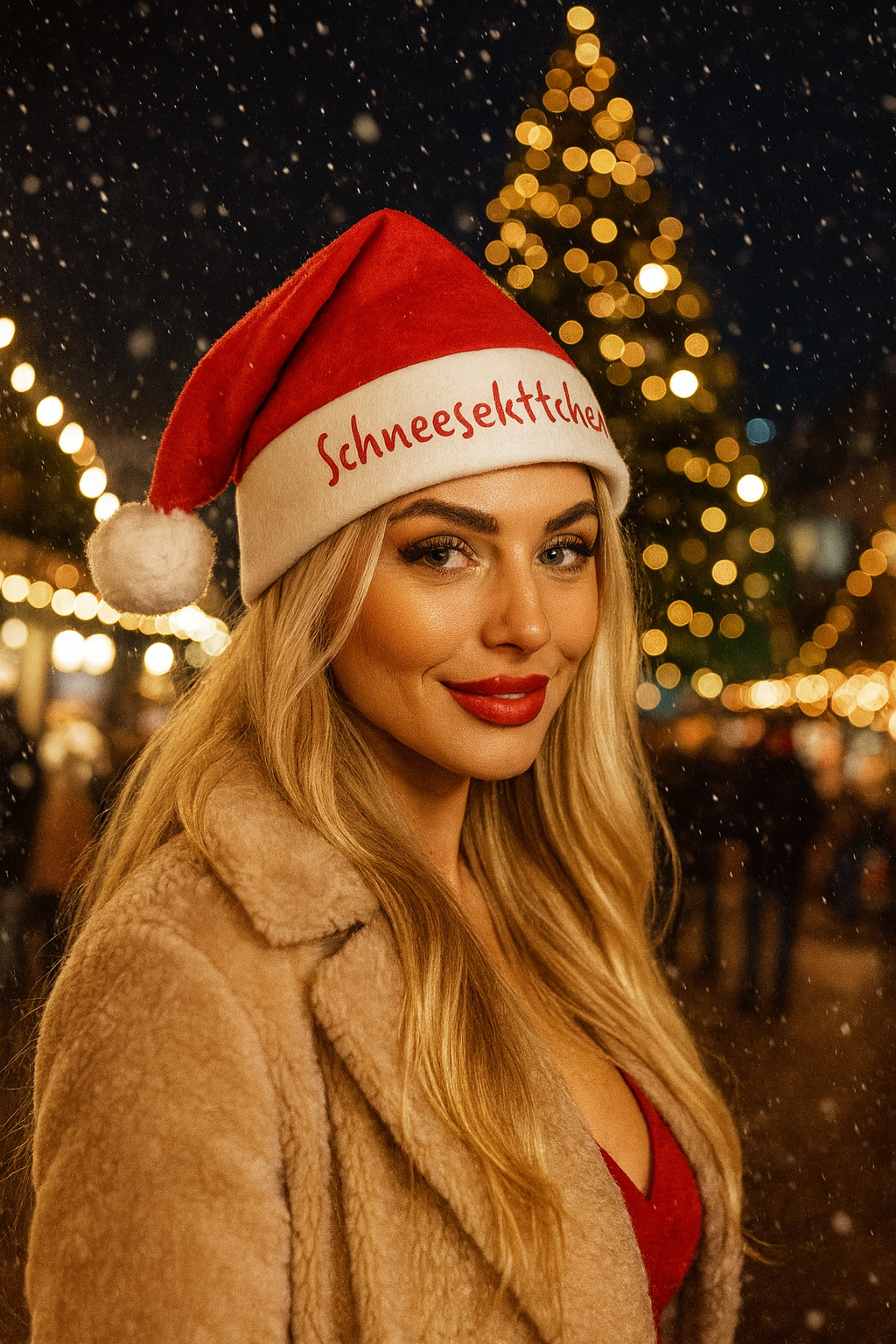 Weihnachtsmützen Nikolausmützen mit Aufschrift