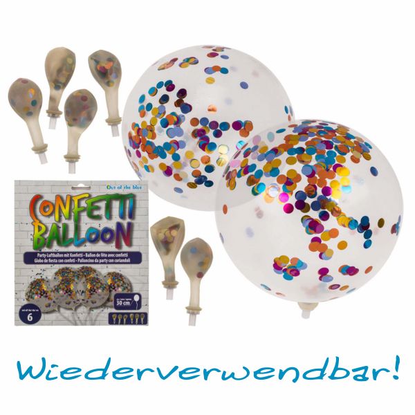 Luftballon mit Konfetti Füllung wiederverwendbar Confetti Balloon