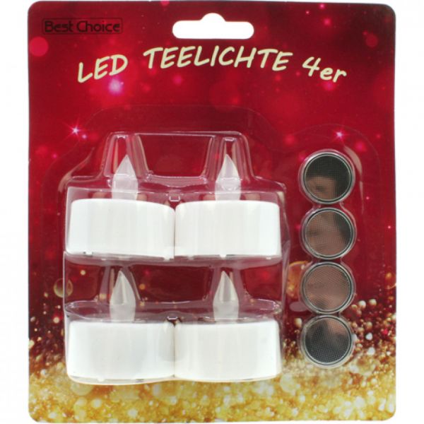 LED Teelichter 4er Set