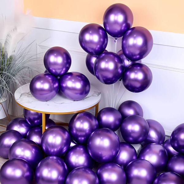 20 Luftballons lila metallic 25cm