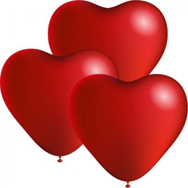 Verlobung, Hochzeit, Geburtstag, Muttertag, Vatertag Herzluftballon Herz Liebe